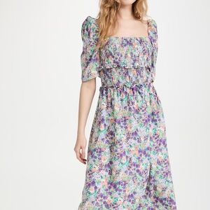 Smocked Floral Dress by Glamorous XS